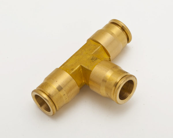 brass high pressure quick connect union tee fitting