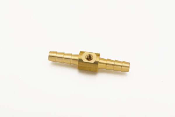 brass hose barb nozzle tee fitting