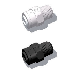 plastic quick connect male threaded adaptor