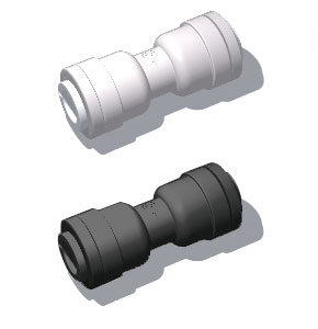 plastic quick connect straight union fitting