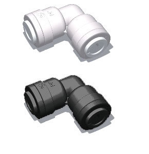 plastic quick connect union elbow fitting